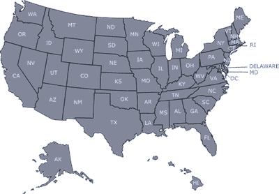 Adoption Home Study Professional Location Map